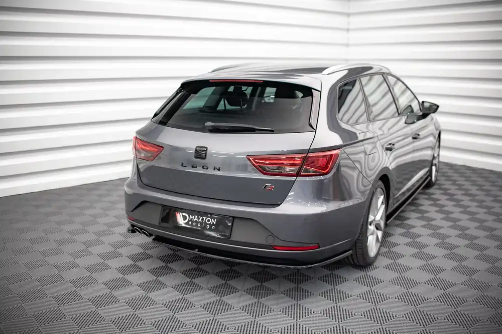 Heck Ansatz Flaps Diffusor V.1 passend für Seat Leon FR Sportstourer Mk3 Neu