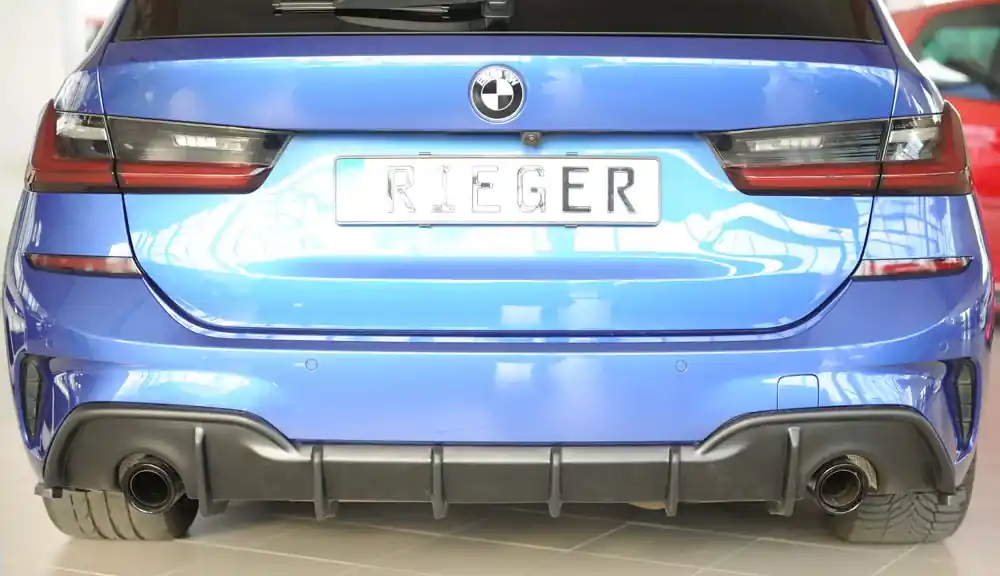 Rieger Heckeinsatz passend für BMW 3er G21 Touring (mit AHK) Schneller Versand