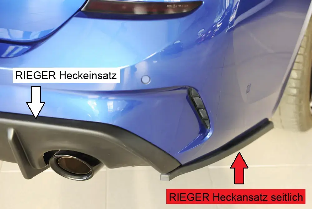 Saisonangebot Rieger Heckschürzenansatz seitlich rechts passend für BMW 3er G21 Touring