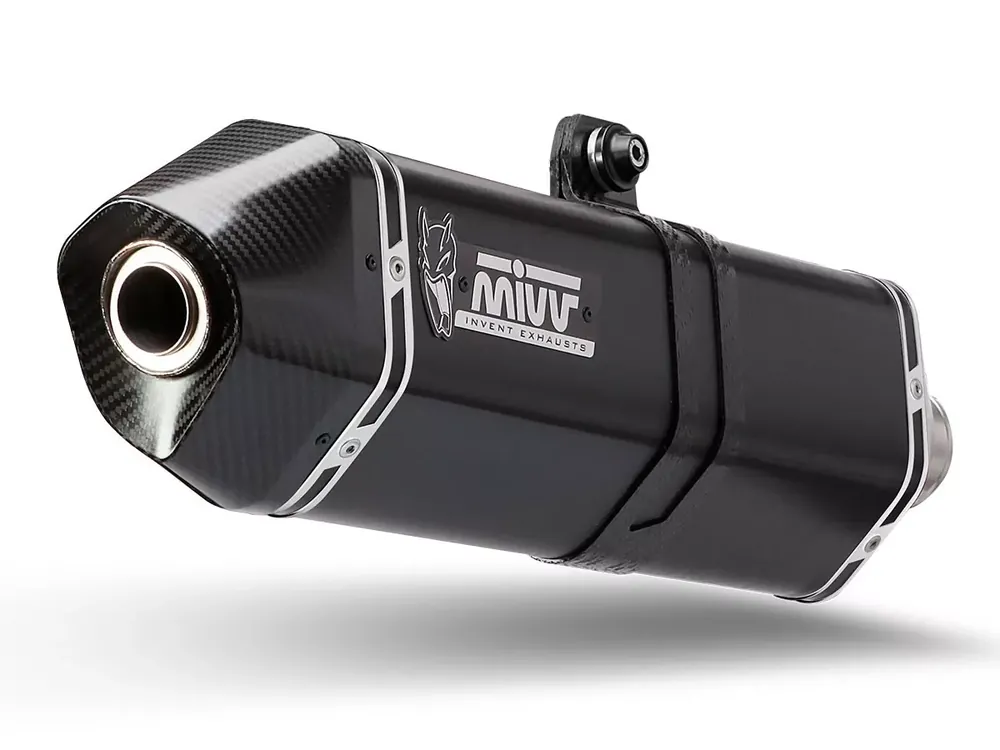 MIVV Speed Edge Black Steel Endschalldämpfer passend für Triumph Speed Triple 16- Günstig