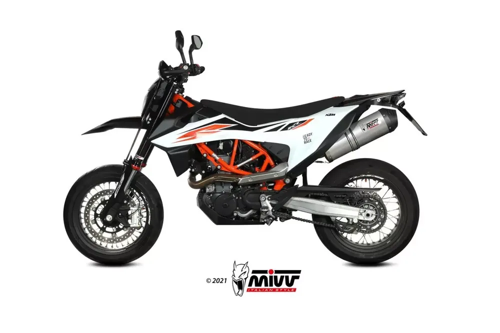 MIVV Oval Titan Endschalldämpfer passend für KTM 690 SMC-R 2020-2023 Knallerangebot