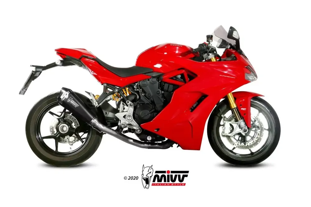 MIVV Delta Race Edelstahl Schwarz passend für Ducati Supersport 939 / S 17-20 Bestseller