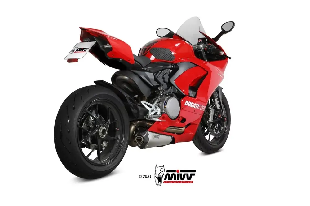 MIVV Delta-Race Edelstahl Endschalldämpfer passend für Ducati Panigale / Streetfighter V2 Nur Für Kurze Zeit