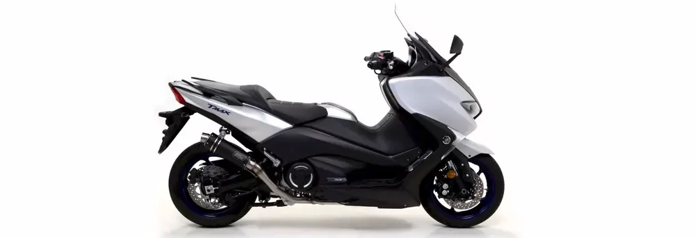 GIANNELLI Ipersport Komplettanlage Aluminium Schwarz mit Kat passend für Yamaha T-Max 530 Preisreduziert