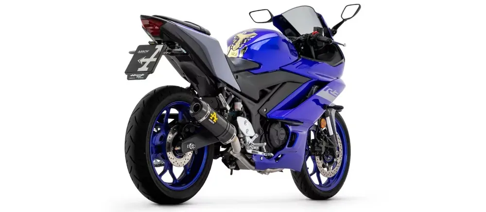Arrow Thunder Carbon Endschalldämpfer passend für Yamaha MT-03 / YZF-R3 Meistverkauft