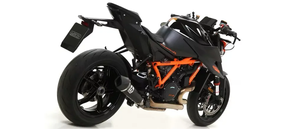 Arrow X-Kone Endschalldämpfer Edelstahl Schwarz passend für KTM 1290 & 1390 Super Duke R Expressversand