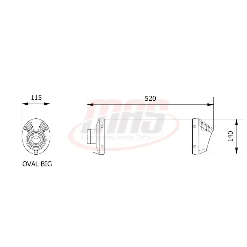 MIVV Endschalldämpfer Carbon passend für Triumph Tiger 800 11-16 Expressversand