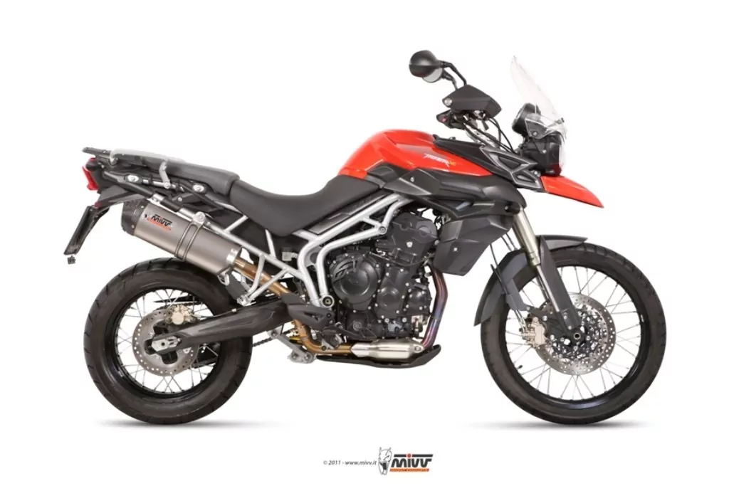 MIVV Endschalldämpfer passend für Triumph Tiger 800 11-16 Neue Kollektion