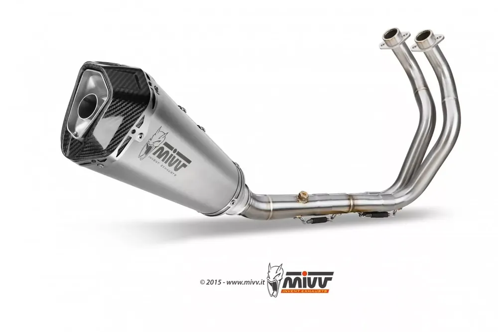 MIVV DELTA RACE Edelstahl Komplettanlage passend für YAMAHA MT-07/FZ-07 14-20 Top-Preis