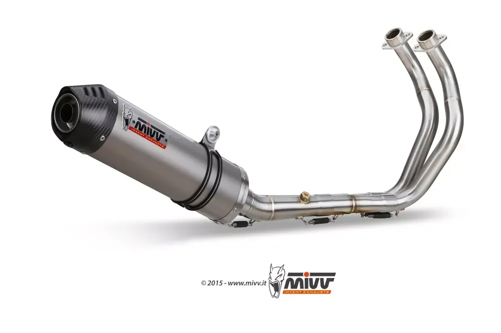 MIVV Oval Titan Komplettanlage passend für Yamaha XSR 700 16-23 Markenprodukt