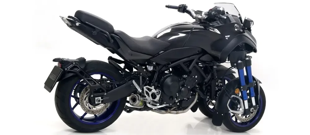 Ausverkauf Arrow Thunder Aluminium Schwarz Endschalldämpfer passend für Yamaha MTX 850 Niken
