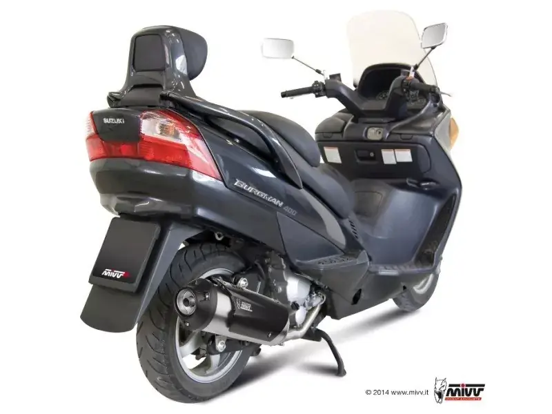 MIVV Komplettanlage Urban Edelstahl passend für Suzuki Burgman 250/400 (03-06) Sonderangebot