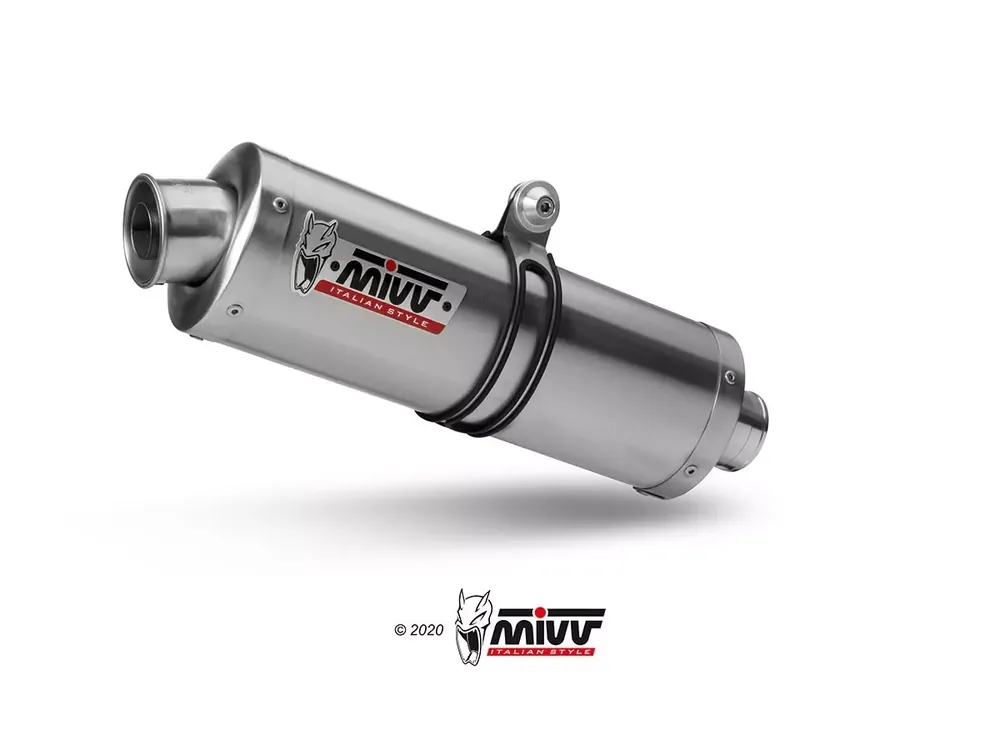 MIVV Oval Edelstahl Endschalldämpfer passend für Ducati Monster 695 06- Finale Aktion