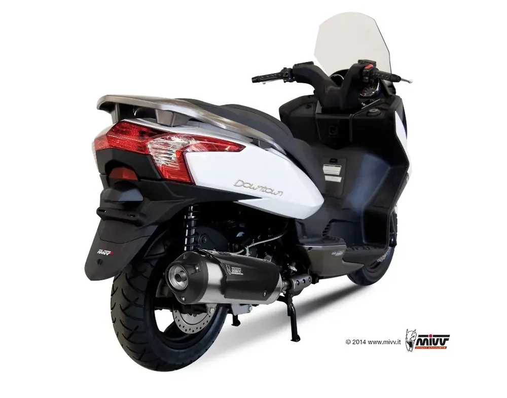 MIVV Urban Komplettanlage Edelstahl passend für Kawasaki J300 & Kymco 300 Neue Kollektion
