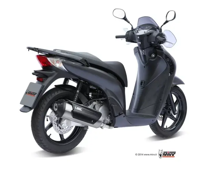 Zertifiziert MIVV Komplettanlage Urban Edelstahl passend für Honda PS 125/150 & SH 125/150