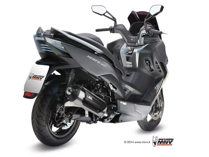 MIVV Urban Edelstahl Komplettanlage passend für Kymco XCiting 400 13-16 Preiswert