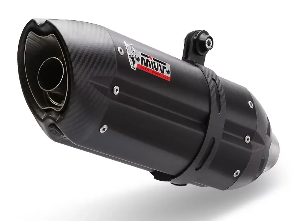 MIVV Suono Edelstahl Schwarz passend für Honda X-ADV 750 17-22 Neue Ware