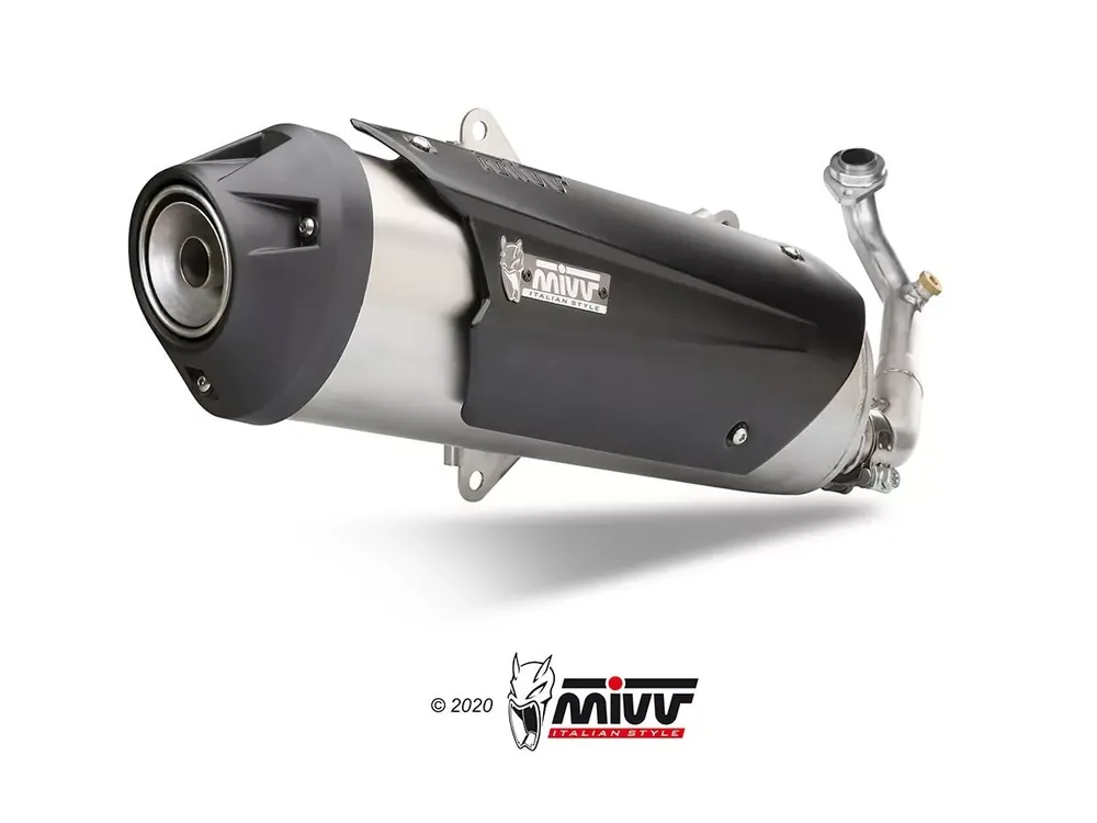 MIVV Urban Edelstahl Endschalldämpfer passend für Yamaha X-MAX 400 13-16 Kracherpreis