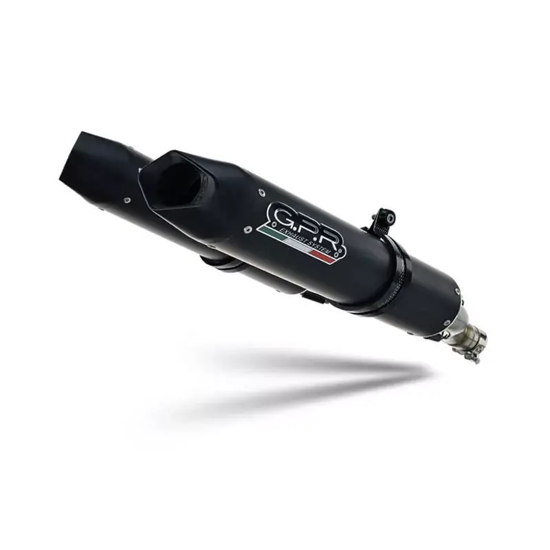 Zertifiziert GPR Furore Nero Dual Slip-On Auspuff passend für Aprilia Shiver 750 GT 2007-2016