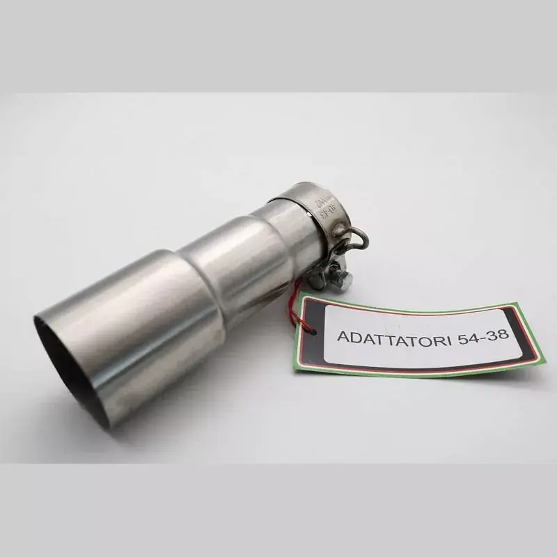 GPR Link Pipe Adapter 54mm auf 38mm passend für Cafè Racer (1980–2021) Neue Kollektion