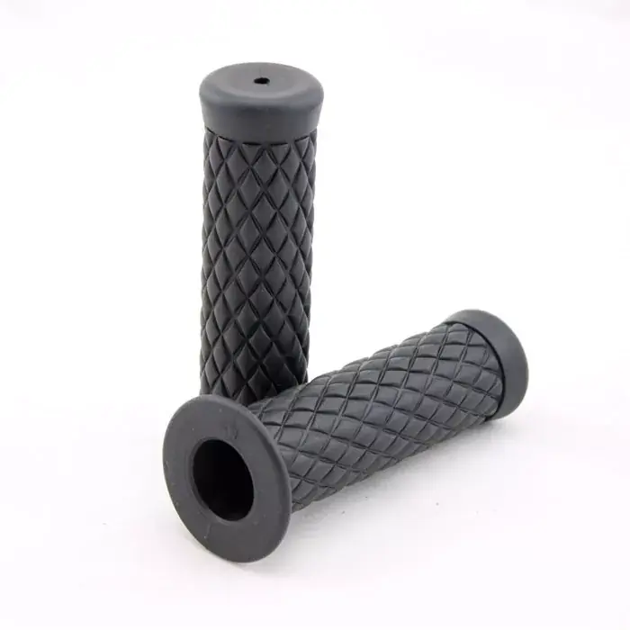 Choppergriff Diamond schwarz 7/8 Zoll 22 mm geschlossen Neuheit