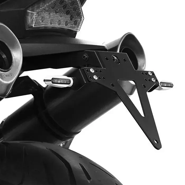 Kennzeichenhalter passend für Triumph Speed Triple 05-10 verstellbar schwarz inkl. Reflektorhalter Sichere Zahlung