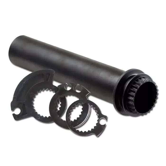 Gasgriff Drehhülse Set mit 3 Zugscheiben ABS schwarz Innendurchmesser 22mm L=136 mm Nur Heute