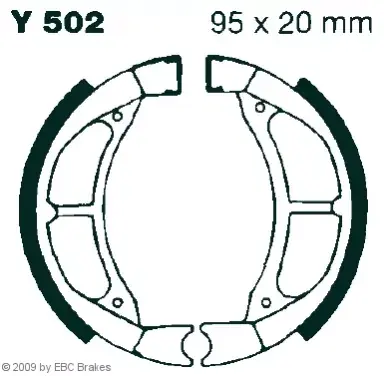Nur Für Kurze Zeit SB-EBC-Y 502 Bremsbeläge passend für Suzuki RM 80 X