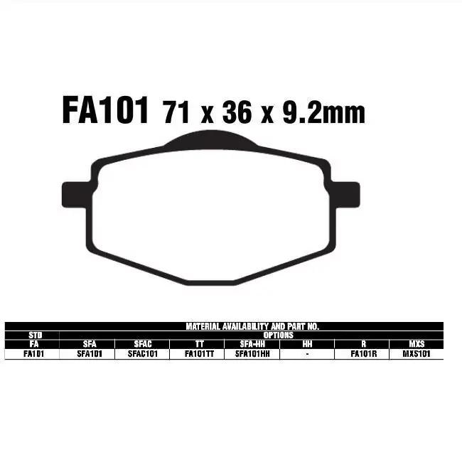 Heißes Angebot EBC SFA101 HH SC Bremsbeläge passend für Yamaha & MBK