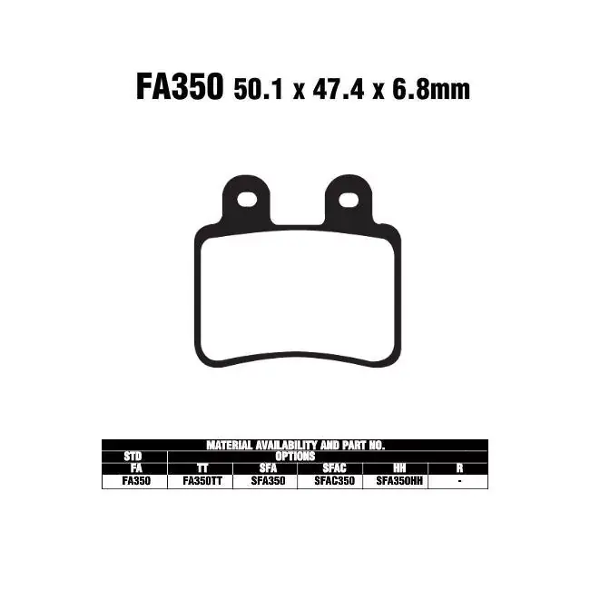 Rabatt EBC SFA350 HH Scooter Bremsbeläge passend für Peugeot Modelle