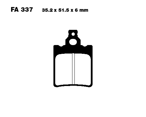 EBC FA337 Bremsbeläge passend für Aprilia Tuareg 125, KTM SX 65 Abverkauf