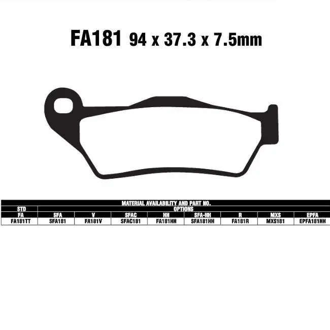 EBC SFA181 SC Bremsbeläge passend für Yamaha, MBK, Aprilia Ausverkauf
