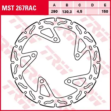 TRW Bremsscheibe starr MST267RAC passend für Kawasaki Versand Am Gleichen Tag