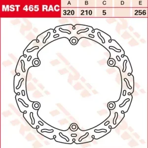Begrenztes Angebot TRW Bremsscheibe starr MST465RAC passend für Honda Modelle