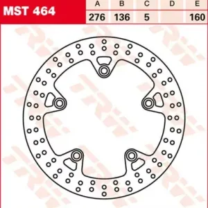 Bremsscheibe starr MST464 passend für BMW R 1200 GS Beliebt