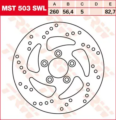 Mega-Angebot Bremsscheibe starr MST503SWL passend für Harley Davidson