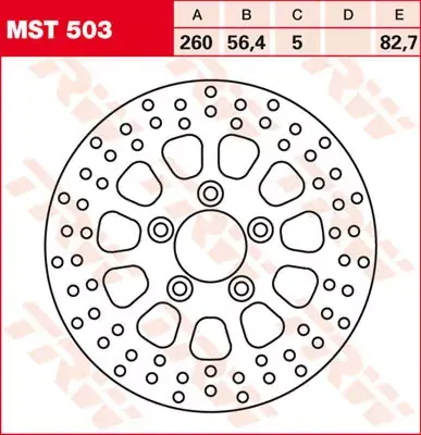 TRW Bremsscheibe starr MST503 passend für Harley Davidson Sofort Bestellen