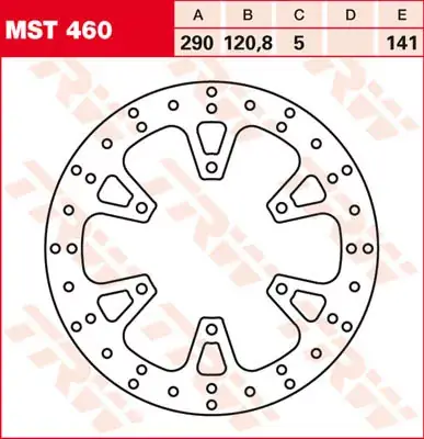 Neue Kollektion TRW Bremsscheibe starr MST460 passend für Suzuki GW 250 Inazuma