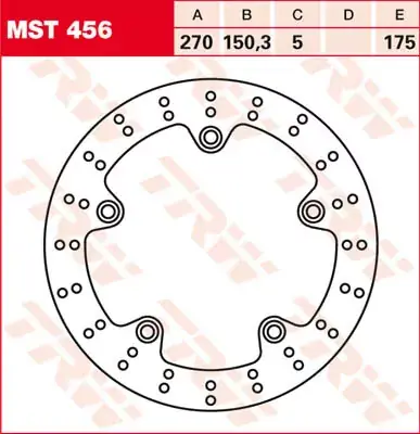 TRW Bremsscheibe starr MST456 passend für BMW C 600 / C 650 Nur Für Kurze Zeit