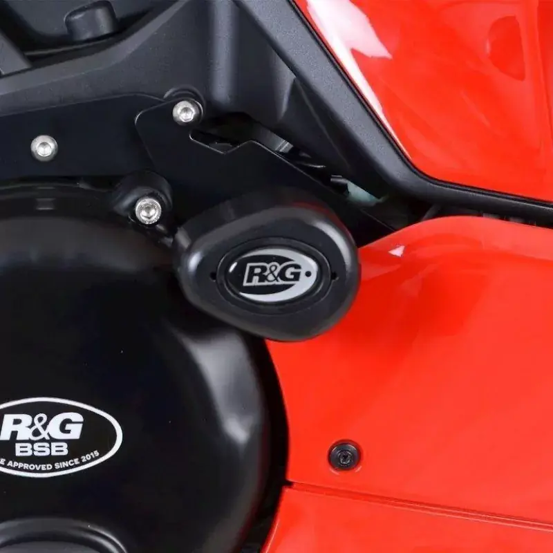 R&G Racing Sturzpads No Cut passend für Ducati Panigale V2 / Streetfighter V2 Finale Aktion