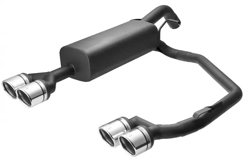 Ulter Sportendschalldämpfer passend für Peugeot RCZ 2010-2015 – 4 Duplex Endrohre rund Ø90 Online Kaufen