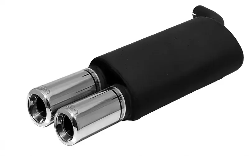 Ulter Sportauspuff mit 2 Endrohren rund Ø80 passend für Toyota Corolla Typ E11 1997-2001 Online Kaufen