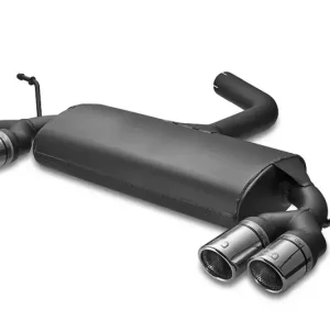 Ulter Sportauspuff passend für Volkswagen Scirocco III 2008-2018 mit 4 Duplex Endrohren rund Ø70 Sonderangebot