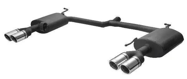 Markenprodukt Ulter Sportendschalldämpfer passend für Audi A4 Typ B8 /8K 2011-2015 mit 4 Duplex Endrohren rund Ø70