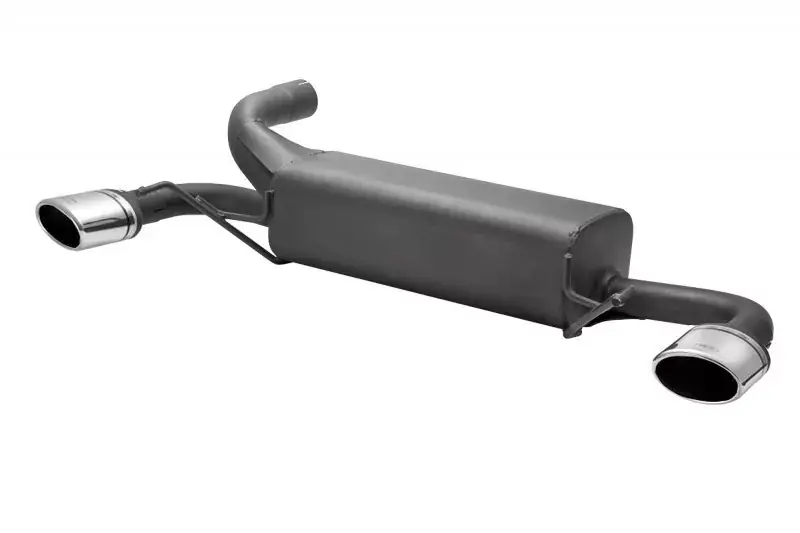 Ulter Sportauspuff passend für Opel Astra J 2010-2015 mit 2 Duplex Endrohren oval 95×65 Super-Preis