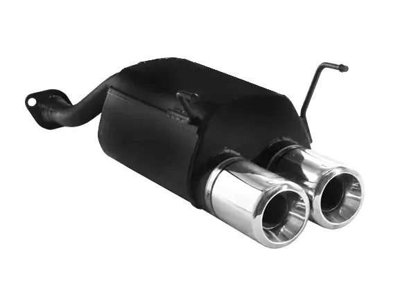 Ulter Sportauspuff passend für Honda Civic VII Hatchback 2002-2006 2 Endrohre rund Ø100 Beliebt