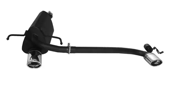 Top-Seller Ulter Sportauspuff passend für Opel Astra H HATCHBACK 2004-2009 – 2 Duplex Endrohre oval 95×65