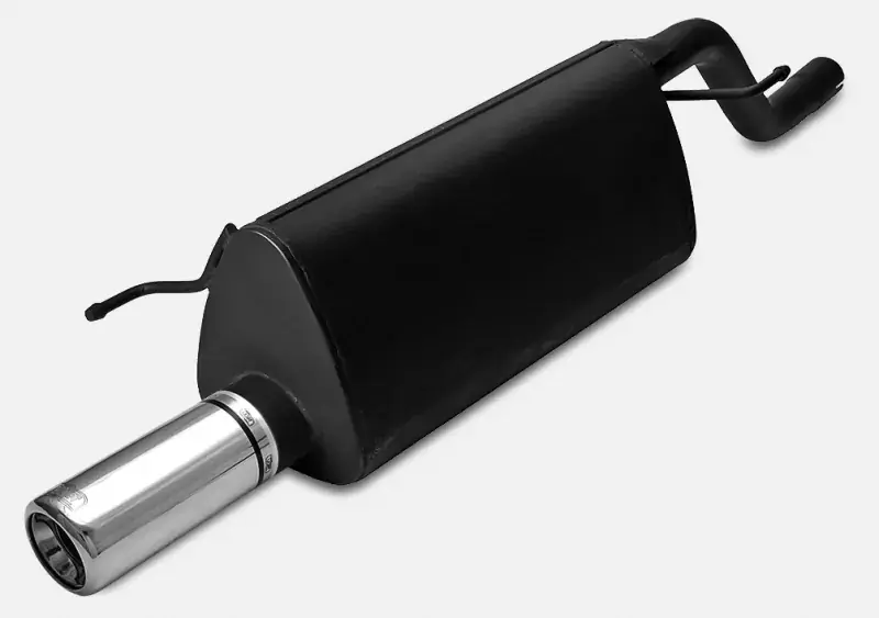 Markenware Ulter Sportauspuff passend für Opel Corsa D 2006-2014 – 1 Endrohr rund Ø80