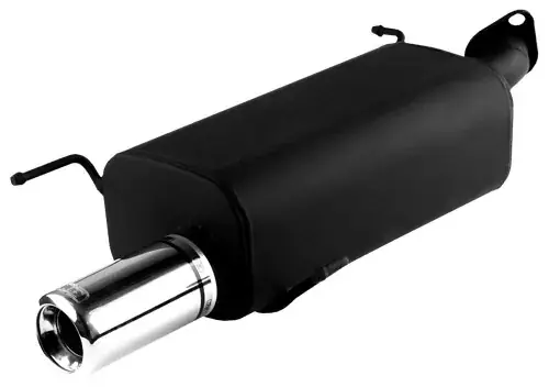 Ulter Sportendschalldämpfer passend für Suzuki Swift IV 2004-2010 1 Endrohr rund Ø80 Preis Gesenkt