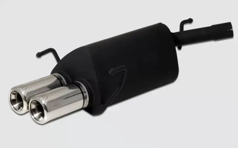 Ulter Sportauspuff passend für Opel Corsa C – 2 Endrohre rechteckig 80×65 Neuheit